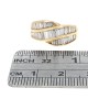 Baguette Diamond Crossover Ring in Yellow Gold